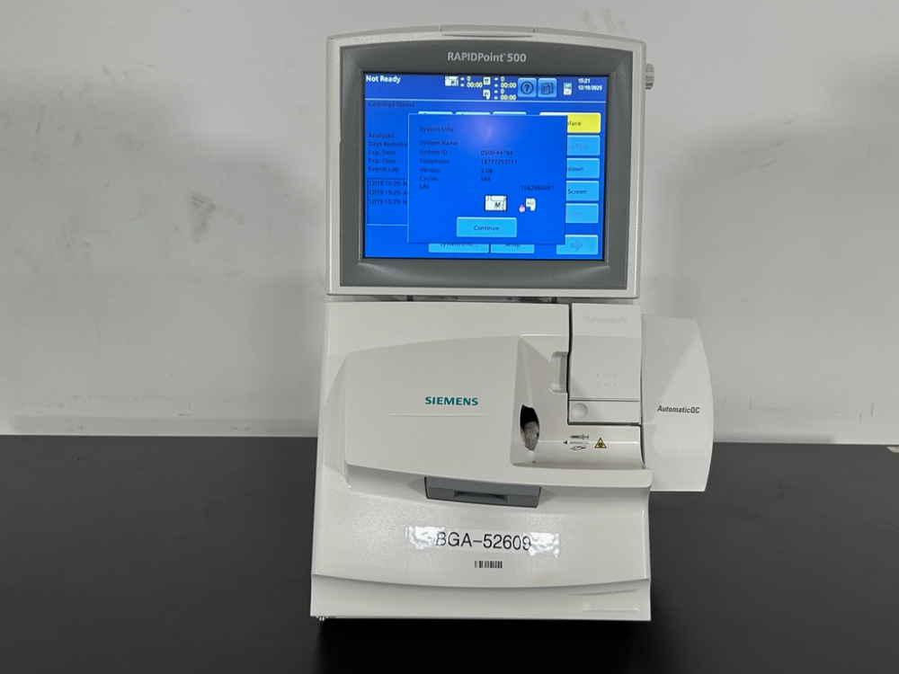 Image of Siemens Rapidpoint 500 Blood Gas Analyzer
